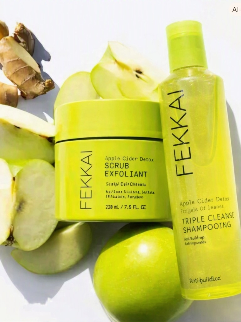 Fekkai Apple Cider Detox Scrub & Triple Cleanse - Scalp Health Bundl